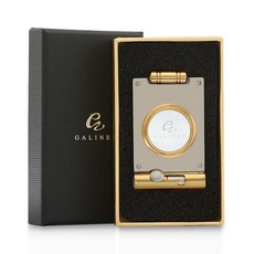 Dxon 갈리 라이너 시가 커터 천공 포켓 금속 날카로운 블레이드 스테인레스, Gold, 1개