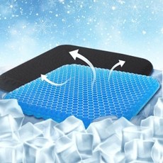 차량용통풍시트 자동차 통풍시트 통풍방석 3D 아이스 에어 쿨링 벌집 자동차여름시트, 1개, 그레이