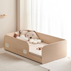 소르니아 뉴수플레 저상형 데이베드 슈퍼싱글 어린이 침대 (안전가드포함), 오트밀+1400안전가드, 선택안함