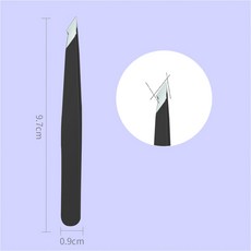 스테스 눈썹 트위저 고정밀 미세 모발 풀러 수염 제모 플러커 메, 1개
