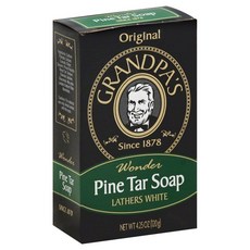 Grandpa Soap Pine Tar 120g (4.2온스) (6개 팩), 4.25 Ounce (Pack of 6)