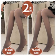 1+1 봄 가을 간절기 시스루 착시스타킹 커피색 비비안 빅사이즈 검스 페이크 레깅스 일체형