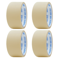 마스킹테이프 종이테이프 베이지 48mm x 10M, 4개