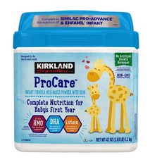 커클랜드 프로케어 분유 Kirkland Signature ProCare with Dual HMO's Non-GMO Infant Formula 42 oz, 1개, 1.2kg