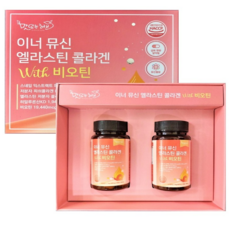 뮤신콜라겐 히알루론산 엘라스틴 저분자 콜라겐 비오틴 600mg x 90정 x 2통, 90개