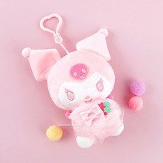 산리오 쿠로미 체리블라썸 부케 가방고리 13cm (080950) 키링 가방걸이, 1개