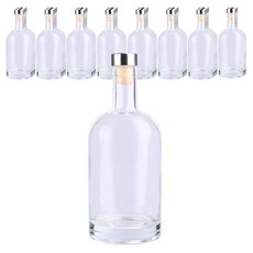 가인글로벌 위스키500 유리병 주류병 더치병 담금주 술병, T형마개(실버), 24개, 500ml