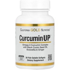 California Gold Nutrition CurcuminUP 30 피쉬 젤라틴 소프트젤, 30정, 90개