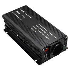 순수 사인파 인버터 듀얼 USB 포트 전원 장치 DC12V 24V AC220V 1500W 2200W, 2200W black, 12V 220V universal, 1개