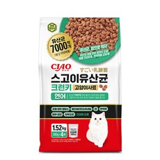 이나바 챠오 스고이 유산균 크런키 고양이사료, 1.52kg, 1개