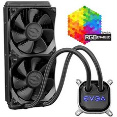 해외1516854 EVGA CLC 240mm All-In-One RGB LED CPU Liquid 쿨러 2x FX12 120mm PWM fans intel amd 5, One Color_CL24, 상세 설명 참조0, 상세 설명 참조0