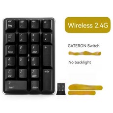 숫자키패드 숫자키보드 매직 포스 21 키 기계식 숫자 키패드 유선 2.4G 무선 블루투스 외장 노트북 금융 출