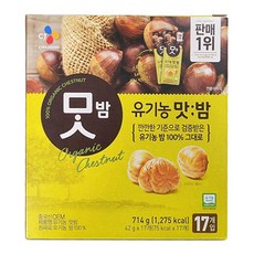 CJ 유기농 맛밤 42g X 17개 x1박스, 1개