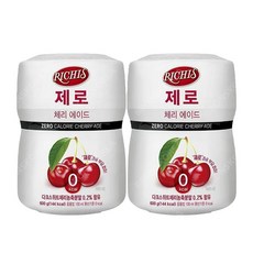 동서 리치스 제로 체리 에이드 600g X 2개 파우더 아이스티 음료