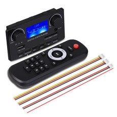 블루투스 5.0 MP3 디코더 보드 무선 플레이어 오디오 FM 라디오 모듈 LCD 디스플레이 통화 녹음 TF USB AUX 12V, [01] 12V