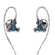 블루투스 이어폰 VSONIC VS9 ICEBERG 다이내믹 드라이버 HiFi 오디오 인 이어 플래그십 IEM 2 핀 0.78mm 스털링 실버 분리형 캡 포함, 은