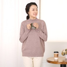 마담센스 캐시미 반폴라 양모니트MT7336 미시옷 빅사이즈여성 엄마옷 긴소매티셔츠