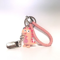 뻗# 뻗Shop 도롱이 공룡 4종 아이언커버 퍼터키퍼 키홀더키퍼 캐디용품 골프악세사리, 키링키퍼, 분홍, 1개