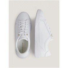 TOMMY HILFIGER GLOBAL STRIPE LACE-UP SNEAKERS FW0FW07559YBS White
