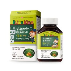 더리얼 엘리트 키즈 비타민C 앤 아연 (1 600mg x 90정), 60정, 1개