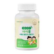 지엠팜 야미푸식물성알티지오메가3 6박스 6개월 DHA 눈건강, 6개
