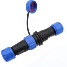 SP1310 방수 도킹 커넥터 플러그 2pin IP68 케이블, 4개
