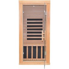 적외선 사우나 가정용 룸 1인 1260W 7피스 그래핀 탄소 발열판 건식 사우나 나무 캐나다 헴록 실내 스파 A01, KS-A01