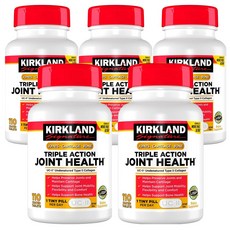 Kirkland 커클랜드 트리플 액션 조인트 헬스 110정 5병, 5개