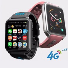 스마트 워치 4G 네트워크 키즈 Smartwatch HD Volte 비디오 통화 다기능 지원 WeChat APP 다운로드 Baby Watch Smart Clock|스마트 시계|, 1개, 프랑스, black