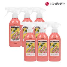 엘지생활건강 LG생활건강 샤프란케어 섬유탈취제 냄새뺌 비누향 400mL*6개, 6개