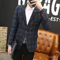 FANSYLI 봄가을 정장코트 청년 비즈니스 정장 남성 싱글 정장 고급 정장자켓 빅사이즈 X2403M01