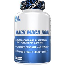 EVLUTIONNUTRITION 블랙 마카 루트 베지 캡슐, 60정, 1개 1개, 60개입