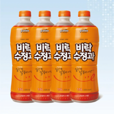 비락수정과 페트 1.5L, 4개