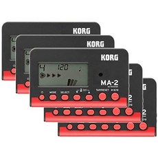 KORG (코르그) [사기] KORG 코르그 - 메트로놈 MA-2 블랙 amp; 레드 MA-2-BKRD 5 개 세트, One Color_One Size, One Color, 상세 설명 참조0