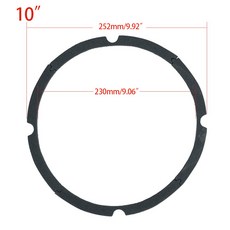 스피커 서라운드 수리 폼 폼 우퍼 엣지 링 에지 스피커 수리 부품, 10 인치 4 개의 섹션 4 개의 구멍