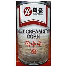 옥수수죽(크림콘 화풍 400g)X24개 / 크림스타일 옥수수죽 통조림, 24개, 400g