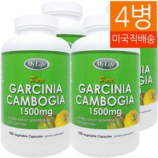 My Life 4병 가르시니아 캄보지아 1500mg 180정