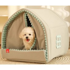 PCTN 강아지집애견하우스 고양이집 소형 및 중형 애완견 심쿵 아늑한 텐트하우스