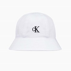[캘빈클라인 진] [CK ACC] 화이트 CK 엠브로이더리 로고 버킷햇 HX0260 391