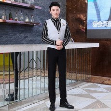 위듀코리아 야간공연 스튜어디스 여름 KTV 나이트팩 DJ 공주 도련님 사무원 바텐더 작업복 여성, XS 사진 색깔 남자타입