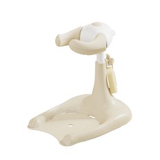 폴레드 허그베어 입식 아기비데 욕조 샤워 목욕핸들 기저귀갈이대 4color, 1개, 크림