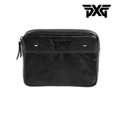 PXG 자카드 우븐 페어웨이 카모 캐시 백 골프 파우치 가방, 블랙