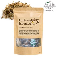 권뱅푸드 금은화 차 삼각티백 100개입 인동초 인동꽃, 1봉, 100g