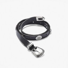 RUST MOOD러스트무드 WESTERN LEATHER BELT 2 BLACK RUC2M80001A98