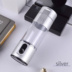 알카리 이온수기 휴대용 수소 물 발생기 H2 흡입 장치 5000ppb 충전식 듀폰 SPE, 4.Silver