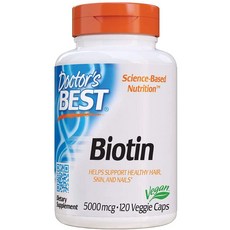 닥터스베스트 비오틴 5000mcg 베지 캡, 120정, 3개