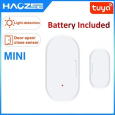 Tuya 스마트 지그비 문짝 창 접촉 센서 홈 무선 감지기 앱 열기/닫기 원격 경보, 01 WHITE, 01 WHITE, 한개옵션1