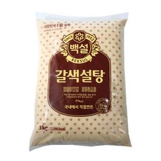 CJ백설 갈색설탕3kg, 1, 3kg