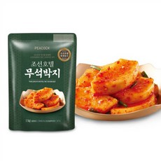 [피코크] 조선호텔 무석박지 2kg (1kgx2팩) 1kg, 4개, 1kg