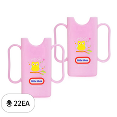 리틀타익스 125ml 미니 팩 홀더, 핑크부엉이, 22세트